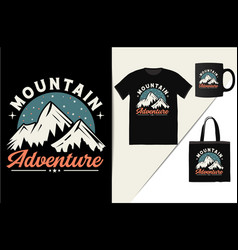 Mountain Adventure T Shirt Design