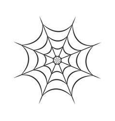 Spider Web Icon Isolated