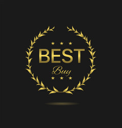 Best Buy Golden Laurel Wreath Label