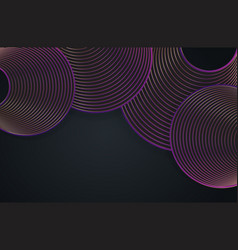 Abstract Fashion Gold Purple Circles Background