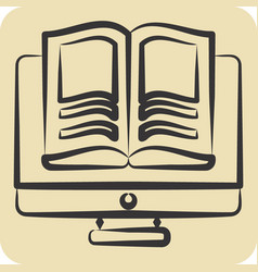 Icon E Book Related To Post Office Symbol Hand