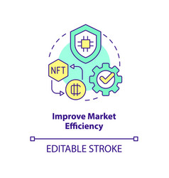 Improve Market Efficiency Concept Icon