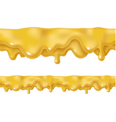 Dripping Cheese Seamless Border