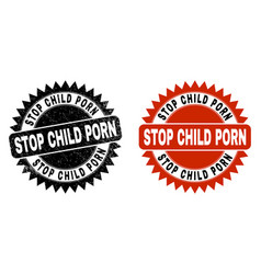 Stop Child Porn Black Rosette Watermark