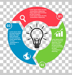 Chart Infographic Business Template Icon Pie