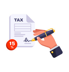 Filling Out Tax Form Annually Income Tax