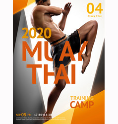 Muay Thai Training Camp Poster