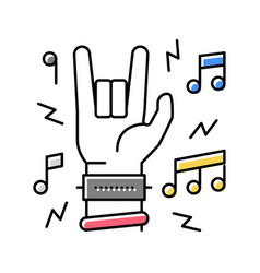 Rock Music Concert Color Icon