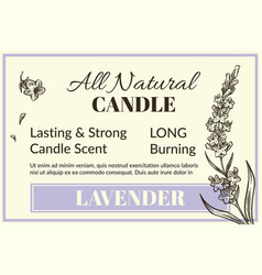 All Natural Candle Lasting And Strong Scents