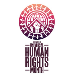 December Is Universal Human Rights Month Holiday