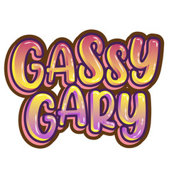 Gassy Gary Logo Text Design