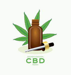 January Is National Cbd Month Poster