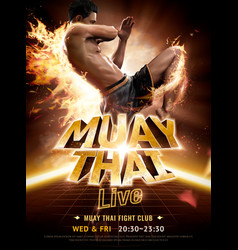 Muay Thai Live Show Poster