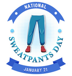 National Sweatpants Day Text Banner