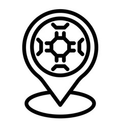 Soccer Camp Location Icon Outline Goal