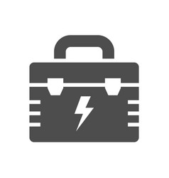 Electrician Tool Box Glyph Icon