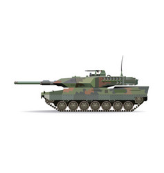 Of A Modern Military Tank Side