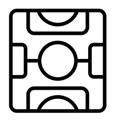 Soccer Field Icon Outline Play Game