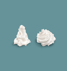 3d White Isolated Cake Cream Ice Whip Swirl