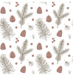 Christmas Floral Seamless Patter