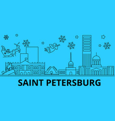 Russia Saint Petersburg City Winter Holidays