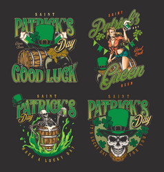 Saint Patrick Set Posters Colorful