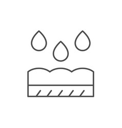 Skin Hydration Line Outline Icon