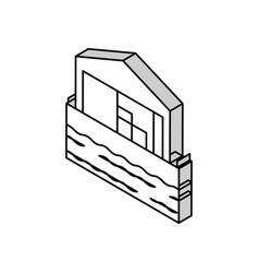 Storehouse Port Isometric Icon