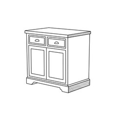 Furniture Drawer Line Simple Minimalist Logo