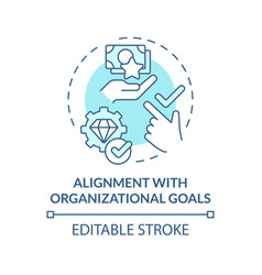 Alignment With Organizational Goals Soft Blue