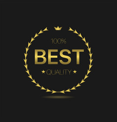 Best Quality Golden Laurel Wreath Label