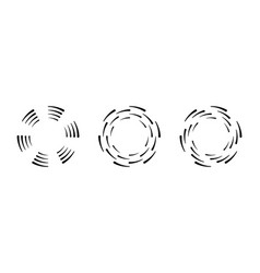 Circle Speed Lines For Emblem Design And Comic