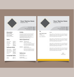 Clean Resume Cv And Cover Letter Template