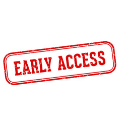 Early Access Stamp Early Access Rectangular Stamp