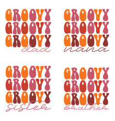 Groovy Retro Svg Design Bundle