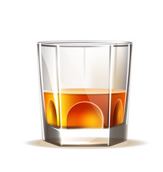 Realistic Scotch Wiskey Glass Brandy