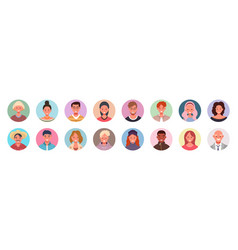 Collection Of People Avatars User Portraits