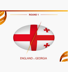 England Vs Georgia In Rugby Tournament Round 1