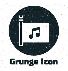 Grunge Music Festival Access Flag Music Note