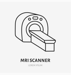 Mri Scanner Doodle Line Icon Thin Outline