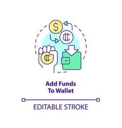 Add Funds To Wallet Concept Icon