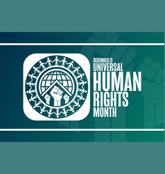 December Is Universal Human Rights Month Holiday