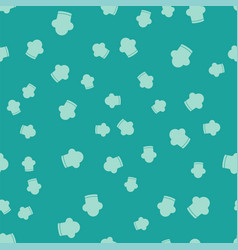 Green Chef Hat Icon Isolated Seamless Pattern