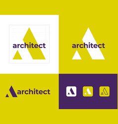 A Monogram Architect Emblem Architect Bureau Logo