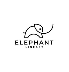 Minimal Elephant Logo Design