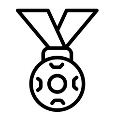 Soccer Medal Icon Outline Sport Camp