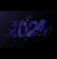 New Year 2024 Numbers 3d