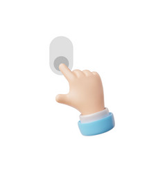 3d Hand Pressing Button Icon