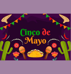 Flat Cinco De Mayo Celebration Background