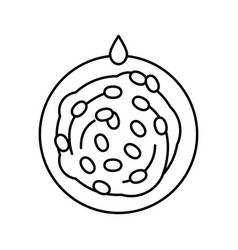 Washing Silkworm Cocoon Line Icon